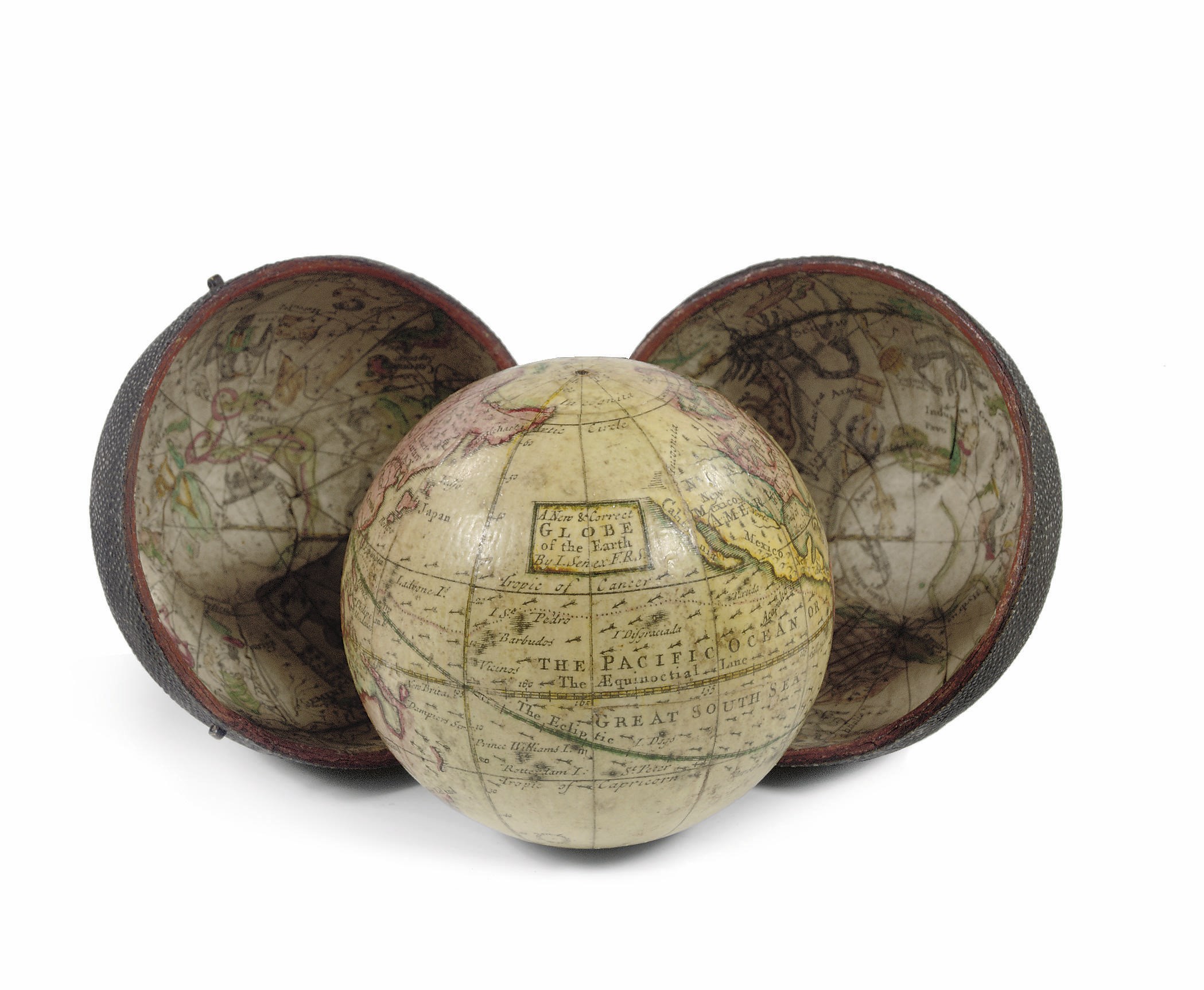 A 2¾-INCH TERRESTRIAL POCKET GLOBE
