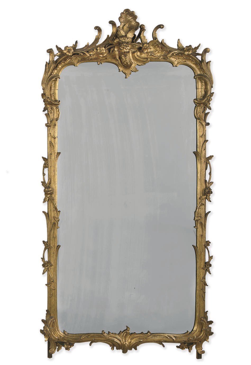 A DUTCH GILT-WOOD MIRROR