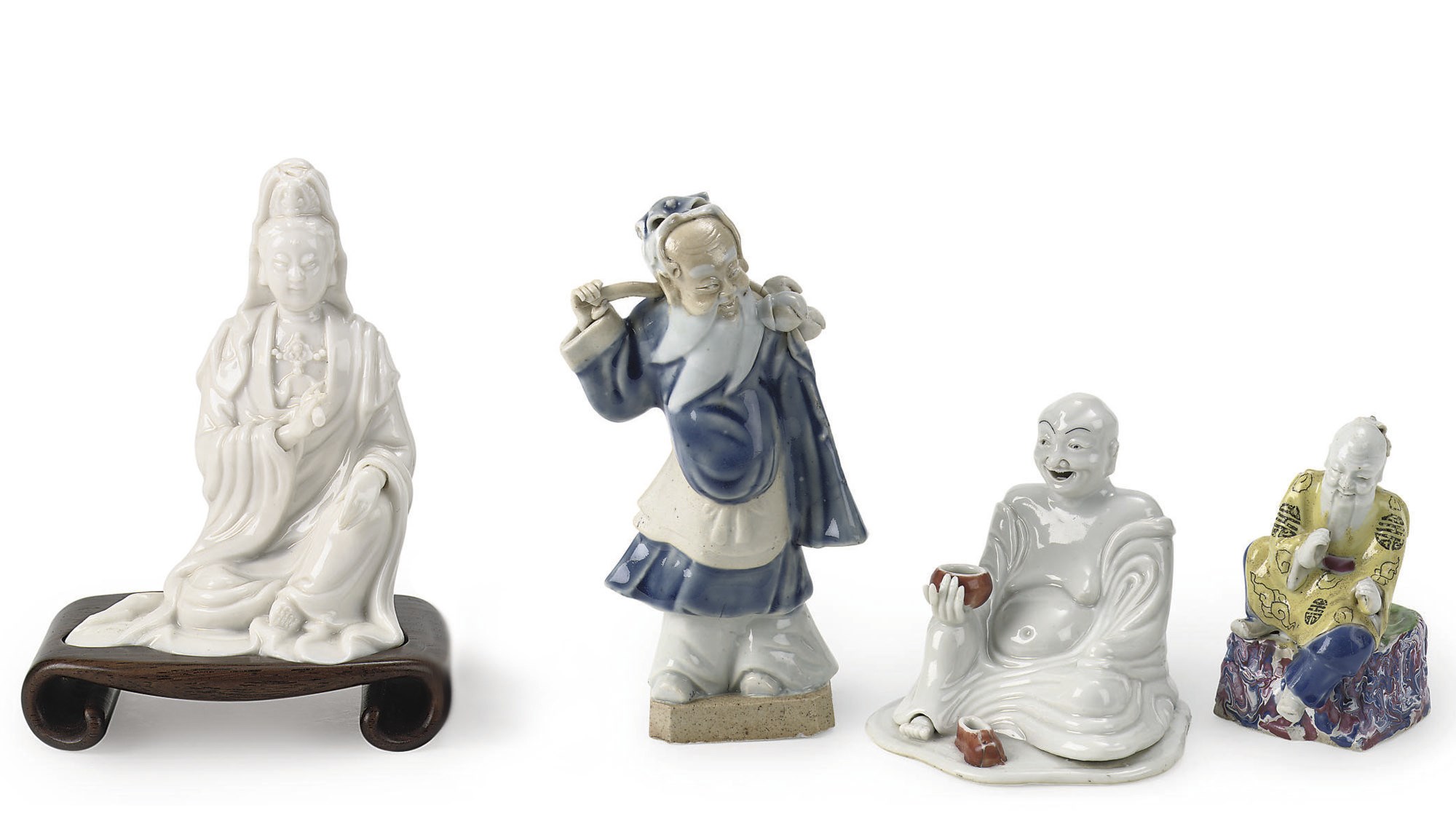 Four Chinese porcelain figures