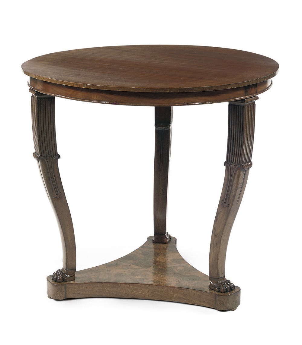 A DUTCH MAHOGANY CENTRE TABLE