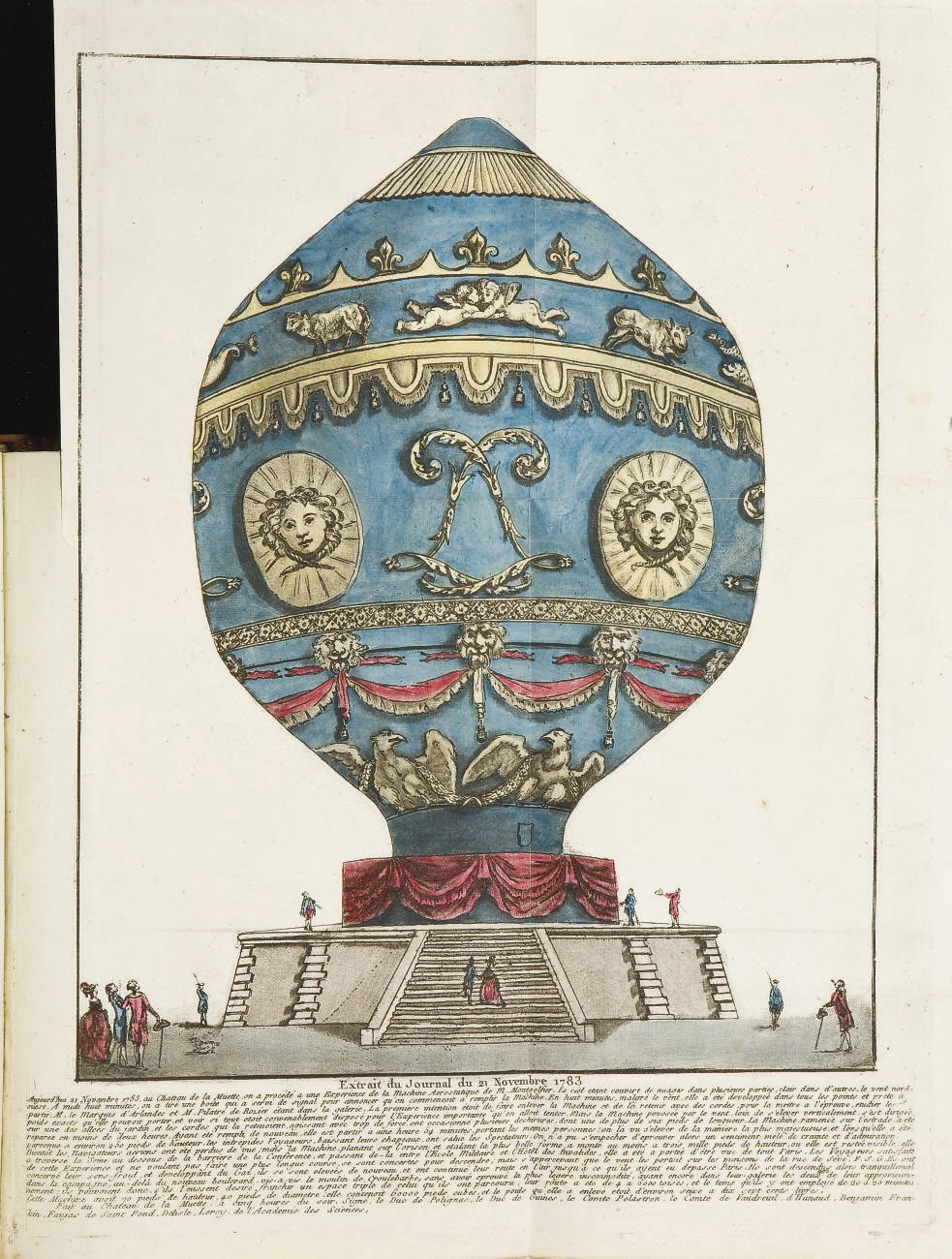 [AÉROSTATION] -- FAUJAS DE SAINT-FOND, Barthélémy (1741-1819). Description des expériences de la machine aérostatique de MM. de Montgolfier. [Et] Première suite de la description des expériences aérostatiques de M.M. de Montgolfier. Paris: Cuchet, 1783-1784.