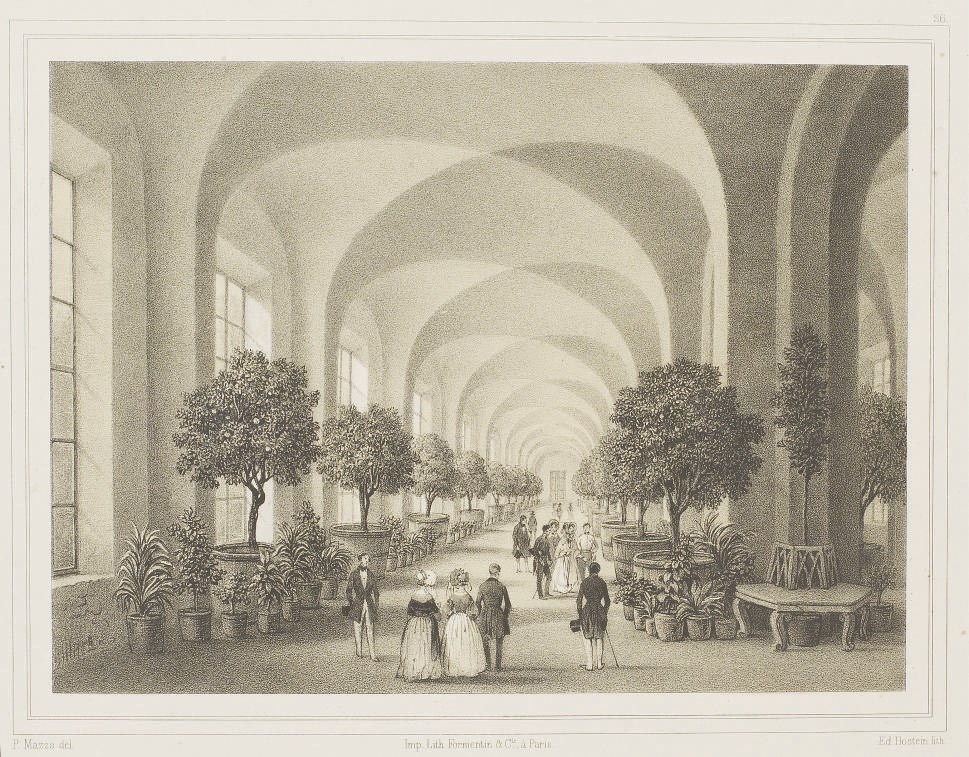 BOMBELLES, Charles-René de (1785-1856). Monumenti e Munificenze du sua Maesta la Principessa Imperiale Maria Luigia, Archiduchessa d'Austria, Duchessa du Parma, Piacenza e Guastalla. Parme et Paris: Typographie de Paul Renouard, lithographie par Formentin, 1845.