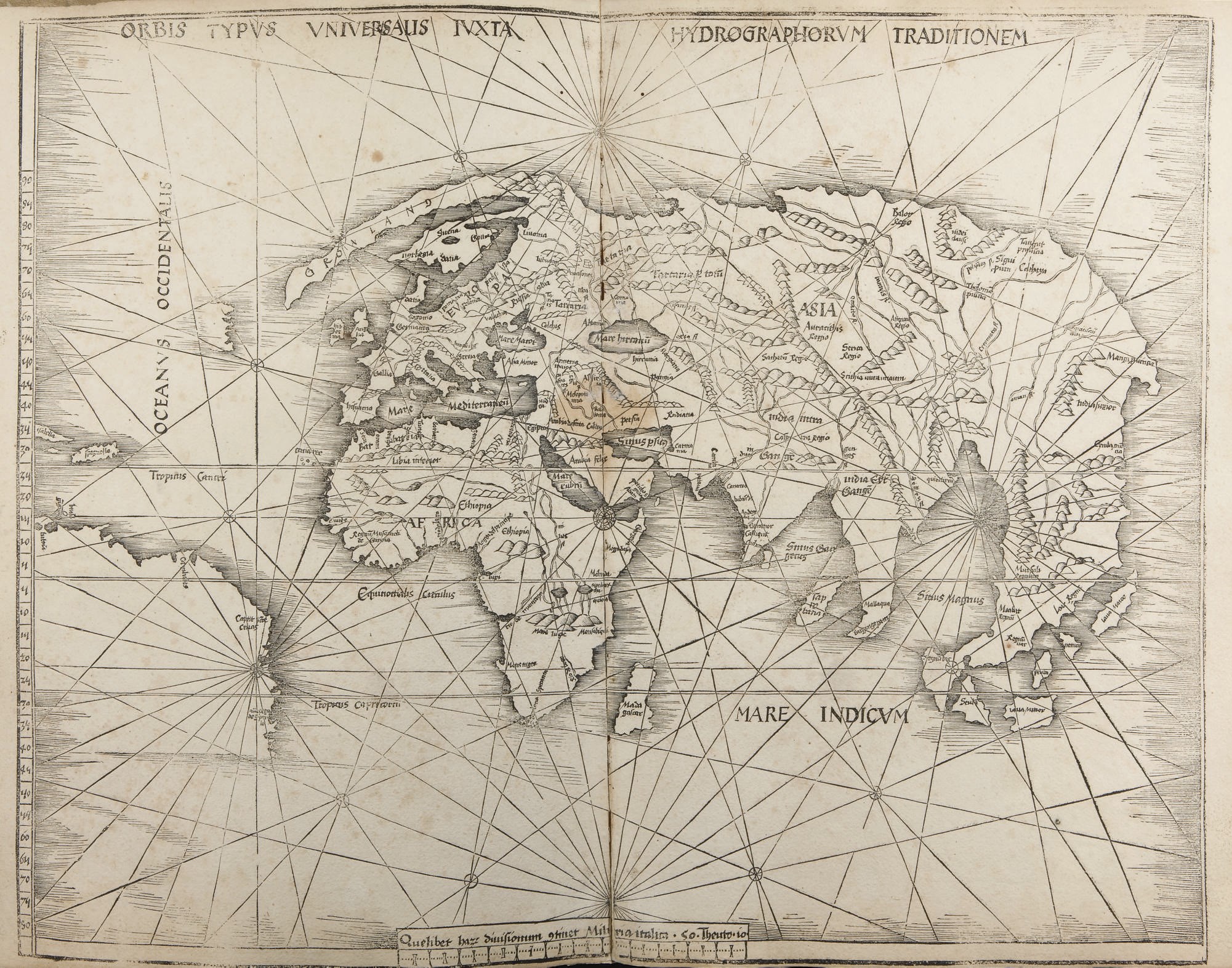 PTOLÉMÉE, Claude (90 - 168). Ptolemaeus auctus, restitutus, emaculatus cum tabulis veteribus ac novis. Strasbourg: Johannes Schott, 1520.