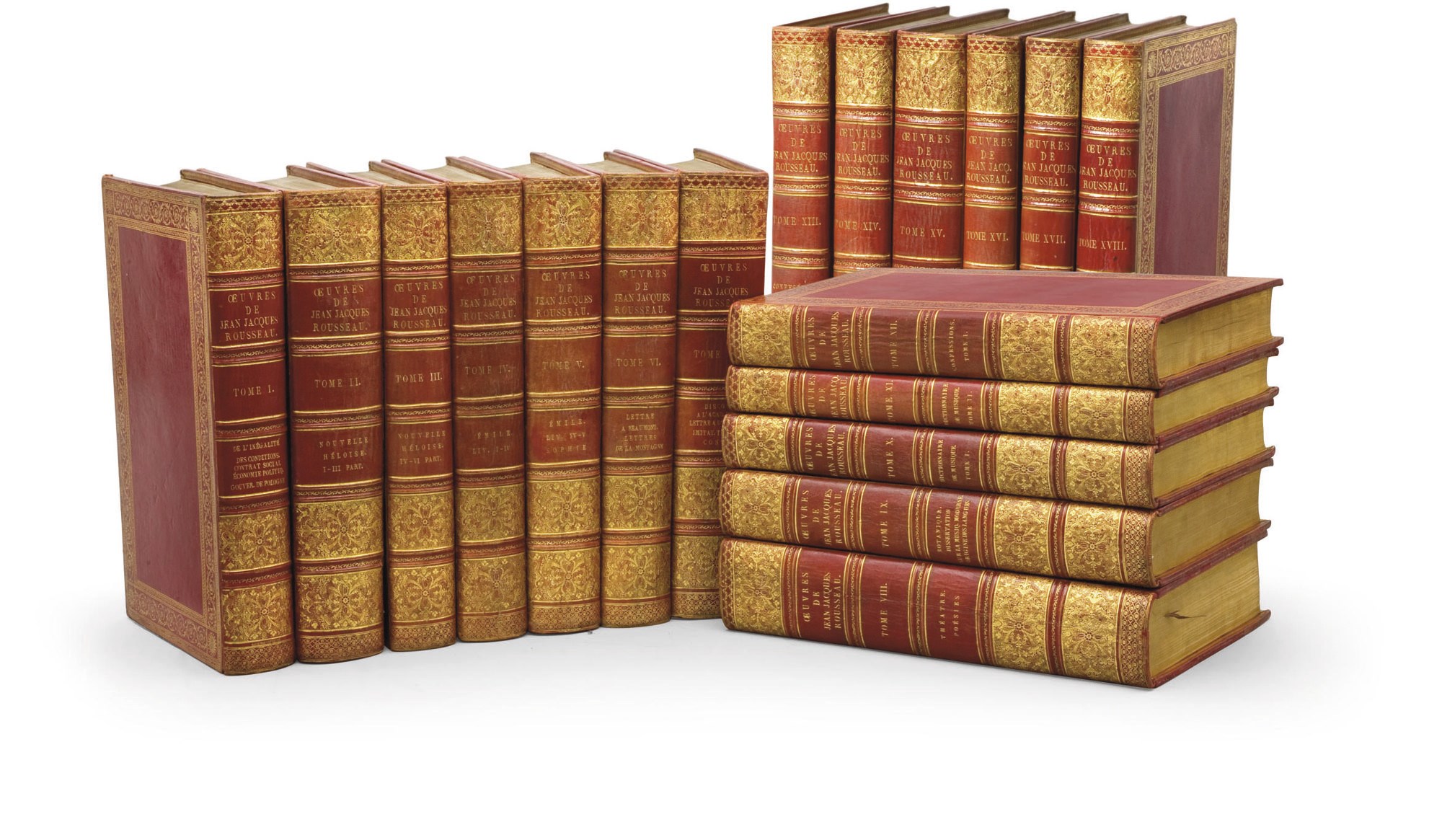 ROUSSEAU, Jean-Jacques (1712-1778). Oeuvres. Paris: chez Defer de Maisonneuve, de l'imprimerie de Didot le Jeune, 1793-1800.