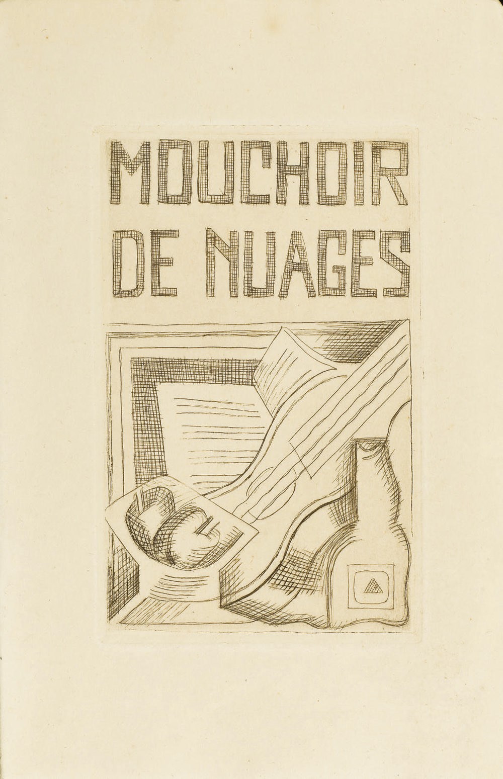 [GRIS] -- TZARA, Tristan (1896-1963). Mouchoir de nuages. Paris: Éditions de la Galerie Simon, 1925.