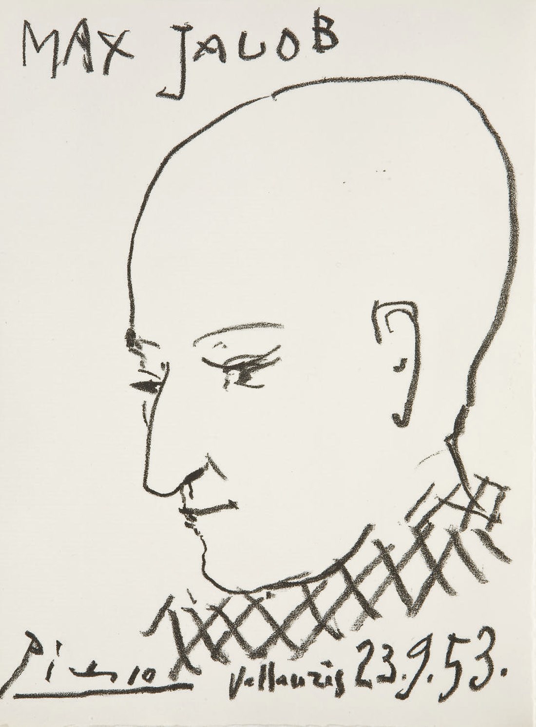 [PICASSO] -- JACOB, Max (1876-1944). Chronique des temps héroïques. [Paris]: Louis Broder, sans date [1956].