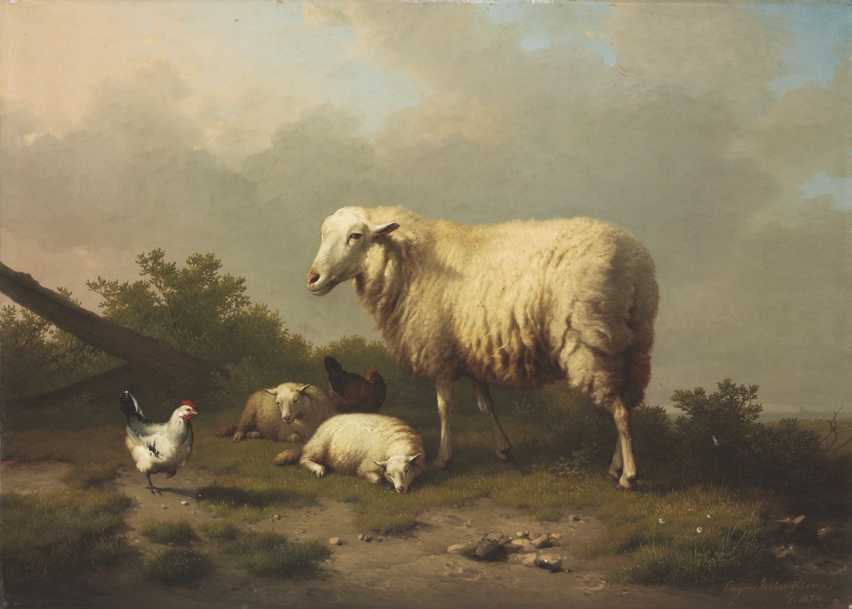 Eugène Joseph Verboeckhoven (Warneton 1798-1881 Schaarbeek)