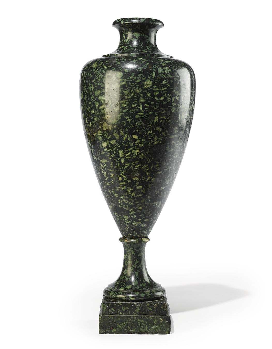 AN ITALIAN PORFIDO VERDE VASE