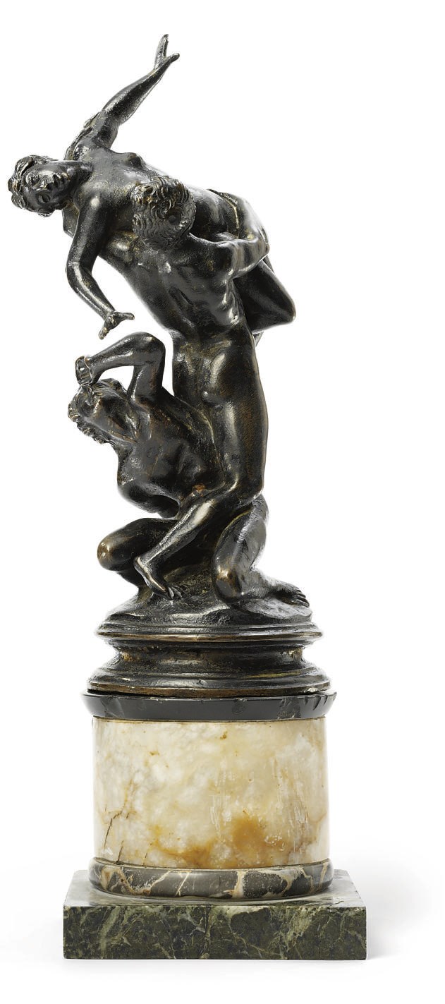 A BRONZE GROUP OF THE RAPE OF A SABINE