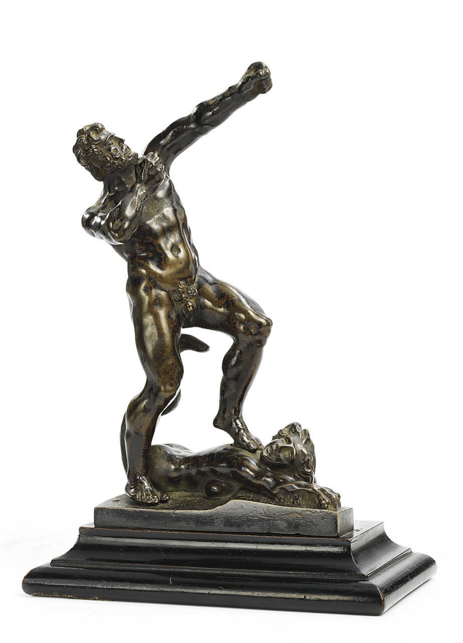 A BRONZE GROUP OF HERCULES AND THE STYMPHALIAN BIRDS