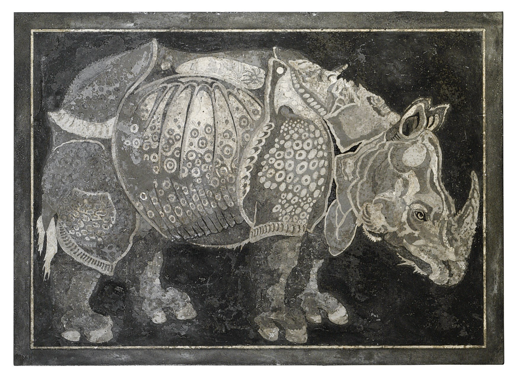 AN ITALIAN GRISAILLE SCAGLIOLA PANEL