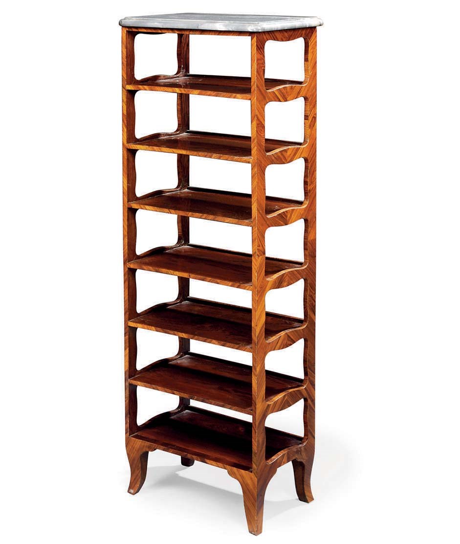 A LOUIS XV KINGWOOD ETAGERE