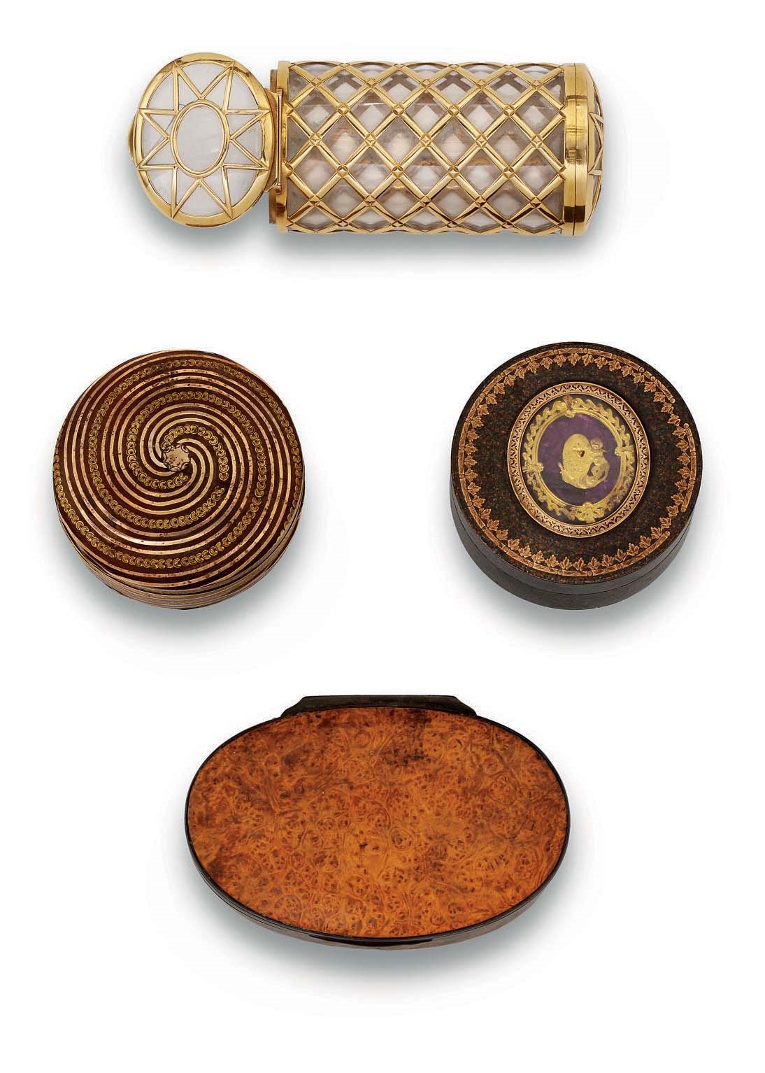 A CARTIER GOLD-MOUNTED GLASS CIGARETTE CASE