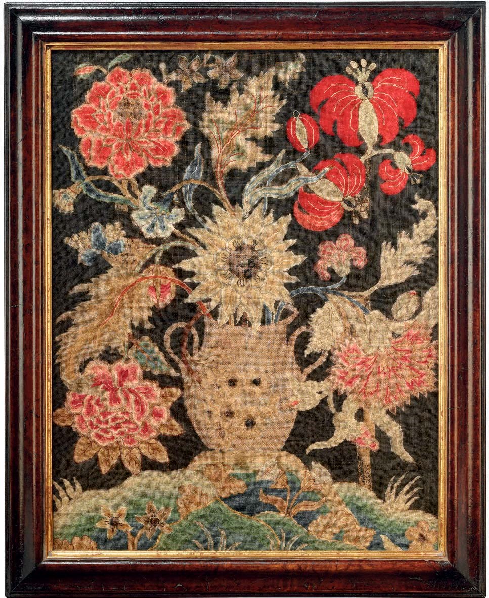 A GEORGE II NEEDLEWORK PANEL