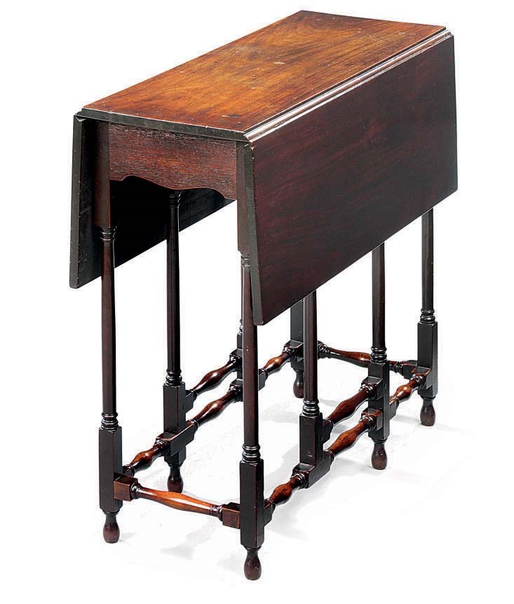 A GEORGE III MAHOGANY SPIDER-LEG TABLE