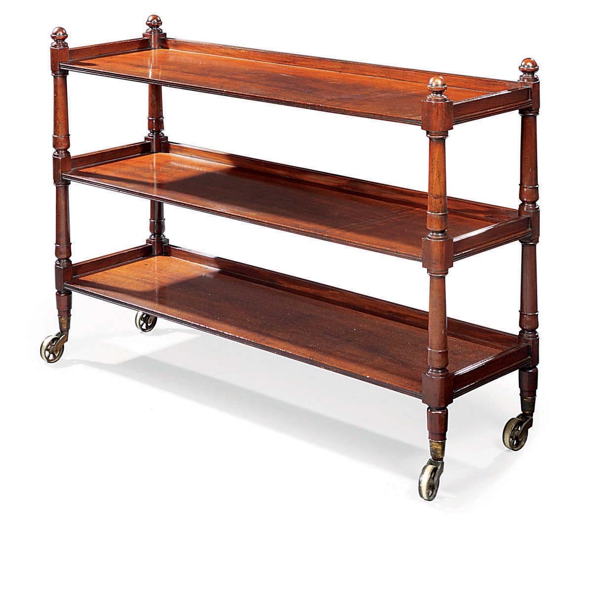 A GEORGE IV MAHOGANY THREE-TIER BUFFET