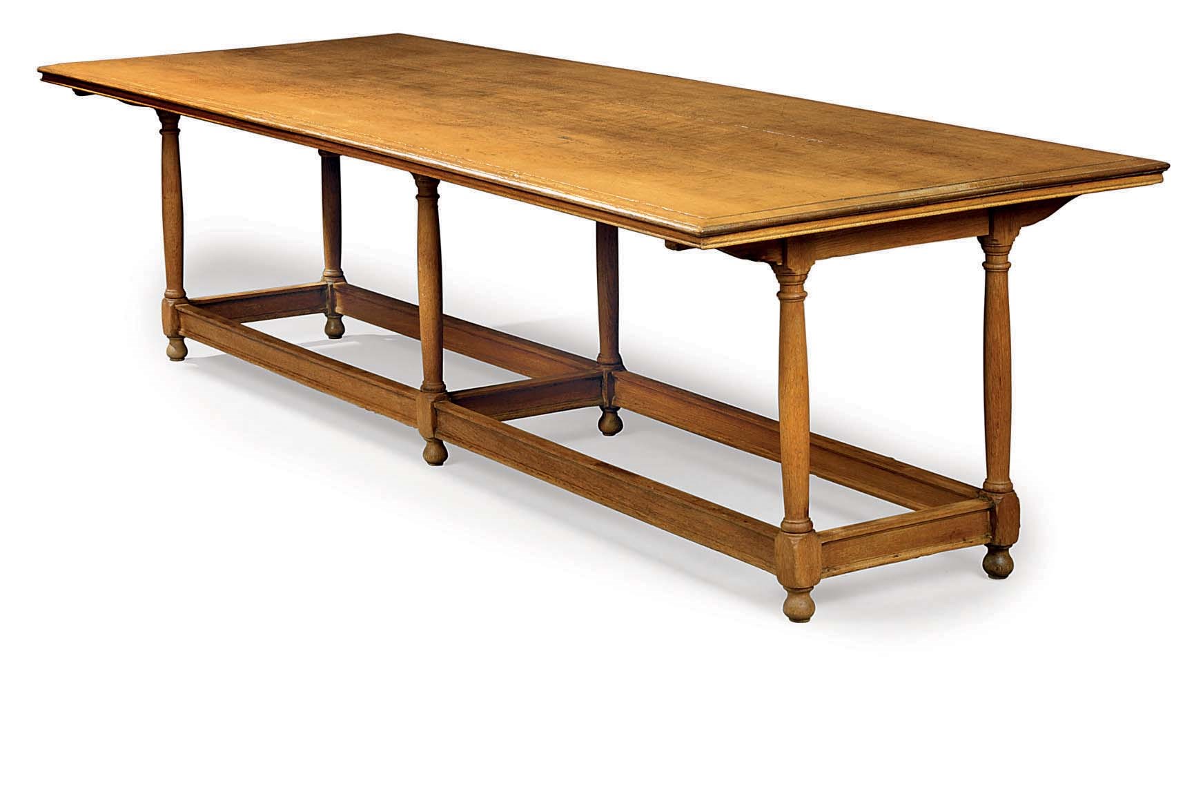 A LATE VICTORIAN OAK TABLE