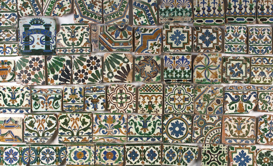 An assorted lot of Spanish tiles