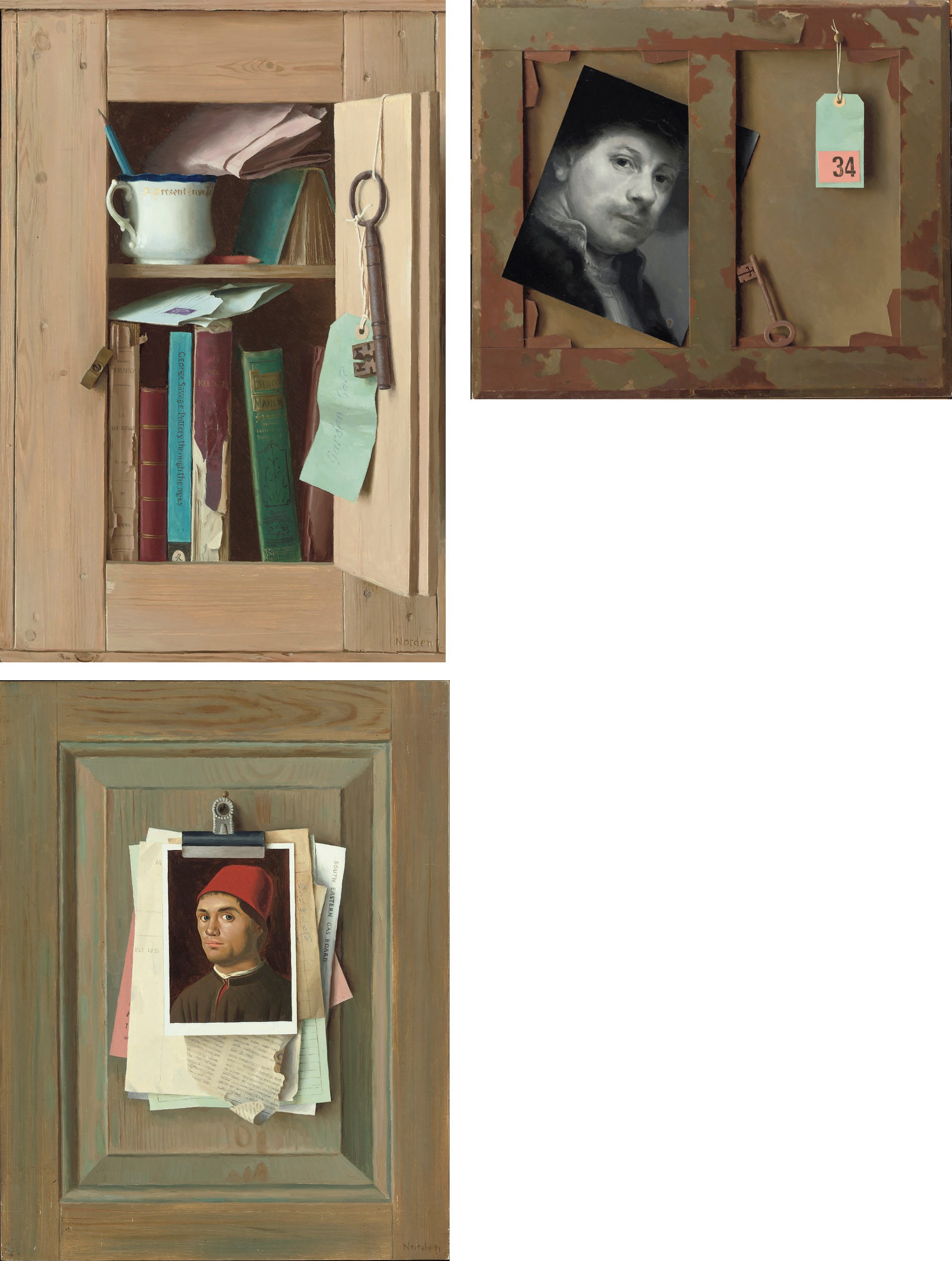GERALD NORDEN (1912-2000), THE SMALL CUPBOARD; LOT 34 AND PAPER CLIP