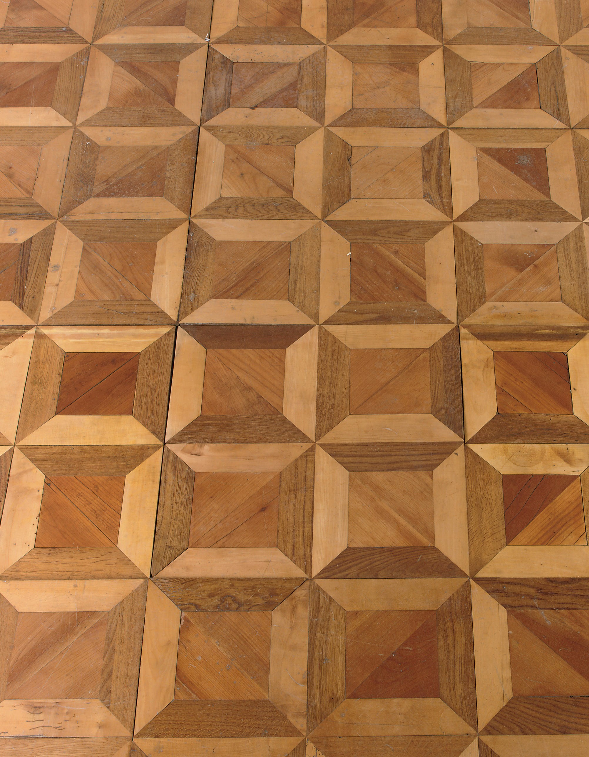 AN ITALIAN OAK, MAPLE AND FRUITWOOD PARQUET FLOOR