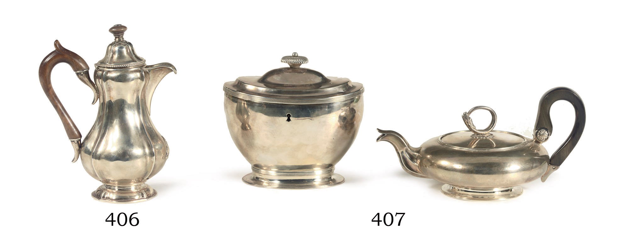 A Russian silver coffee-pot and cover