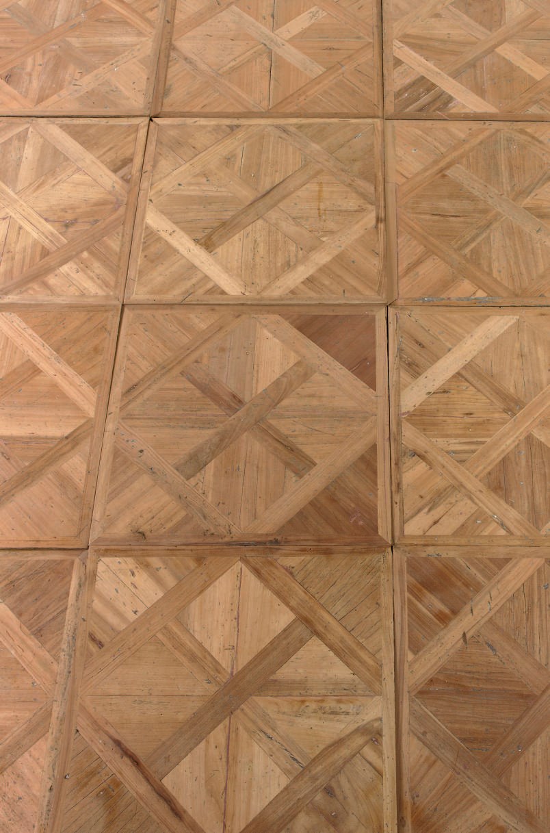 AN ITALIAN WALNUT 'VERSAILLES' PARQUET FLOOR
