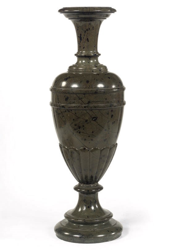 A North European serpentine vase