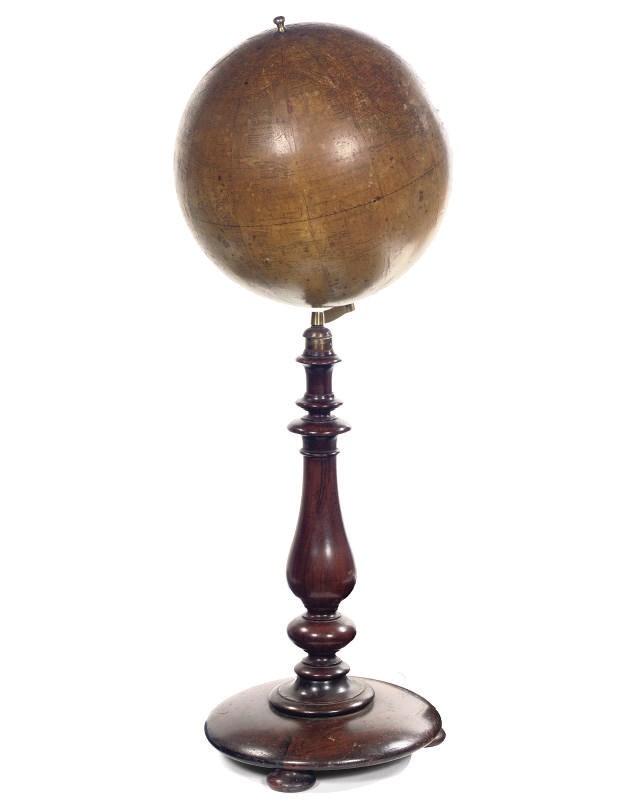 A SWEDISH 32 CM. DIAM TERRESTRIAL GLOBE