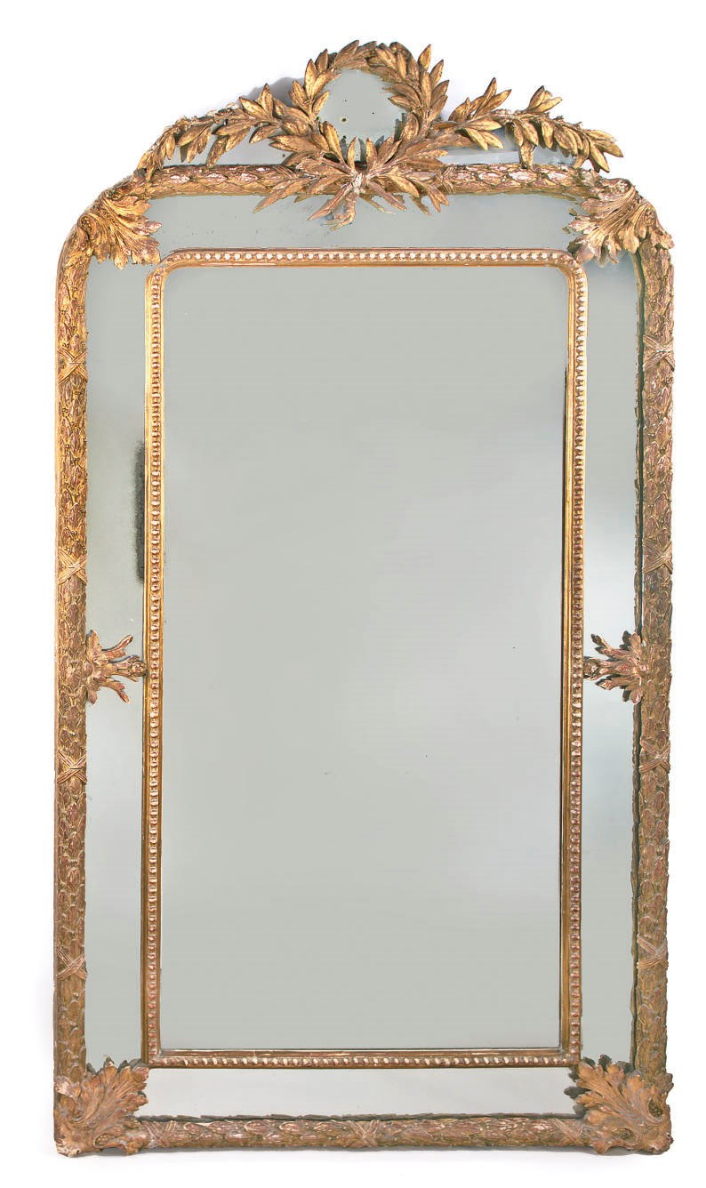 A North European giltwood and gilt-gesso mirror