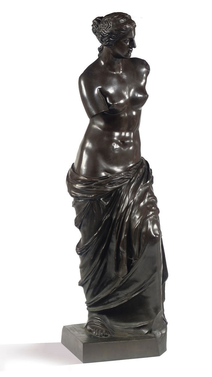 A French bronze figure of the Venus of Milo