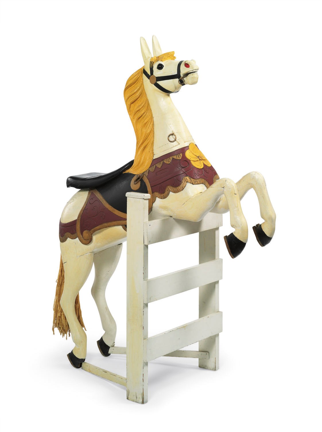 A Carved and Paint-Decorated Carousel Horse