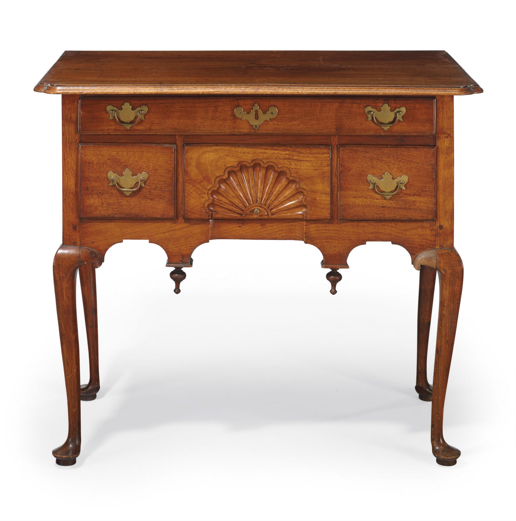 A Queen Anne Carved Walnut Dressing Table