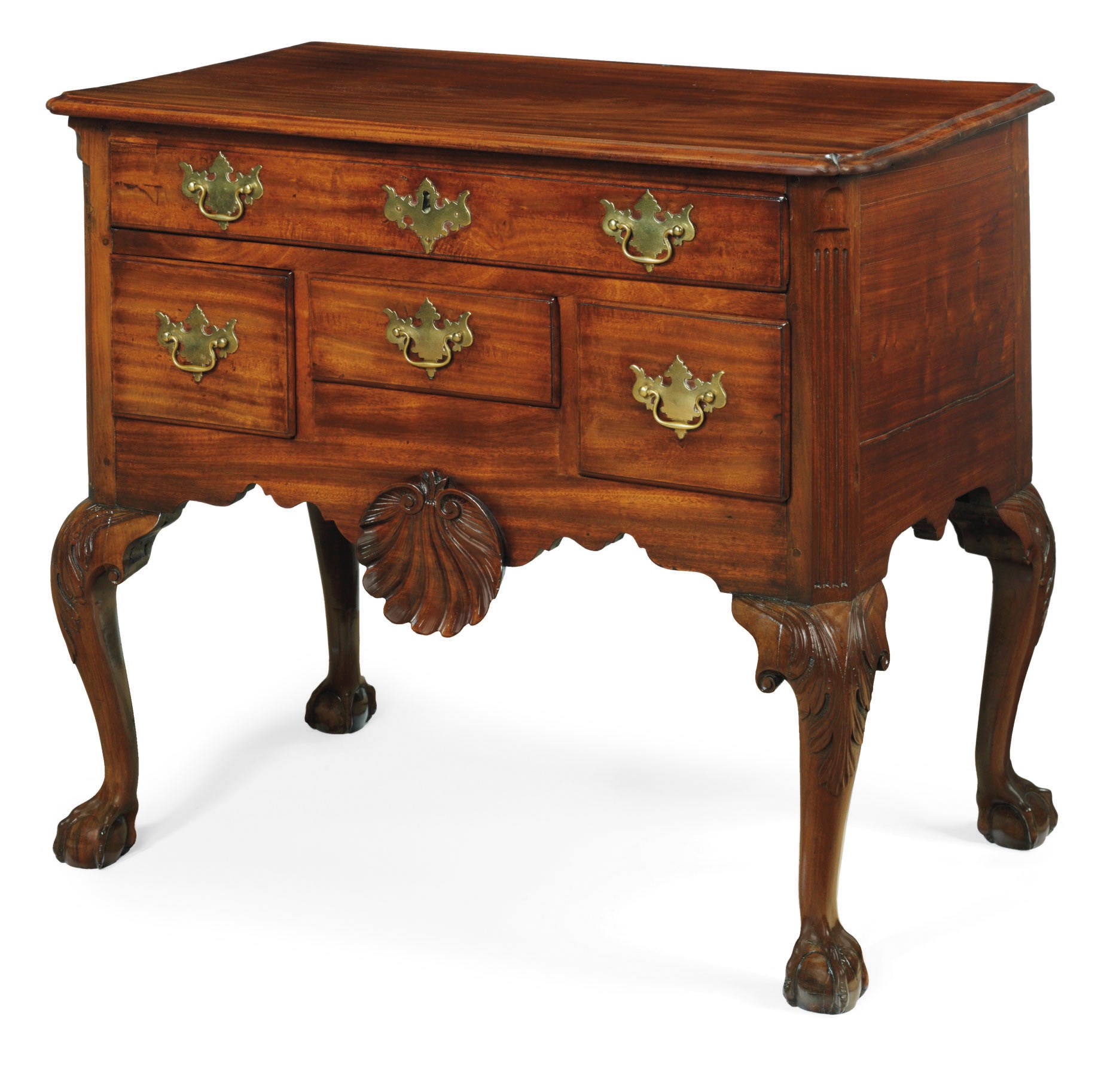 A Chippendale Carved Mahogany Dressing Table