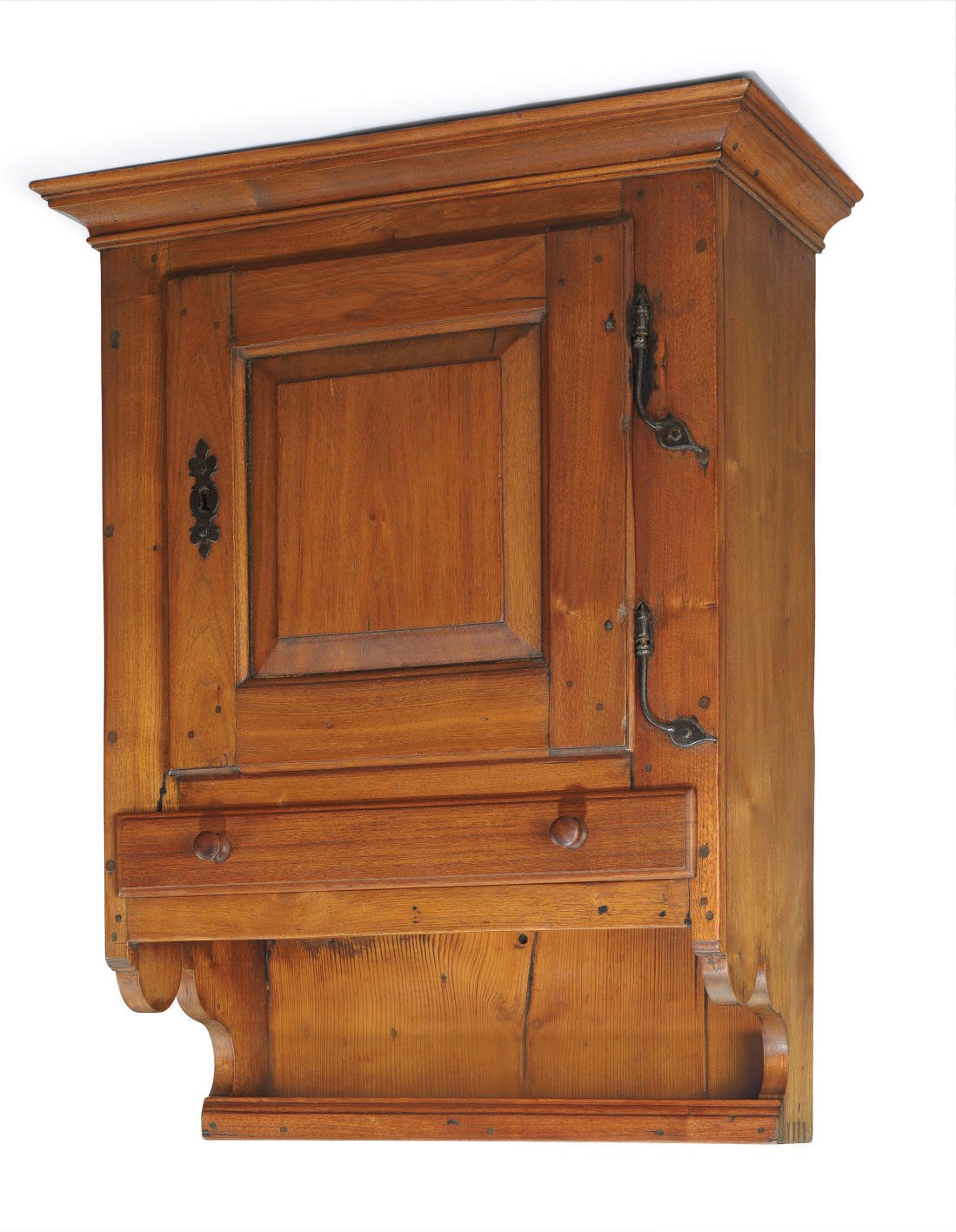 A Walnut Hanging Wall Cupboard