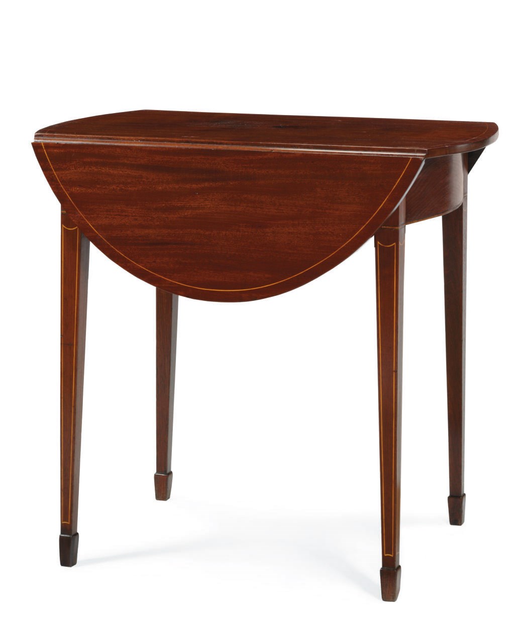 A FEDERAL INLAID MAHOGANY PEMBROKE TABLE