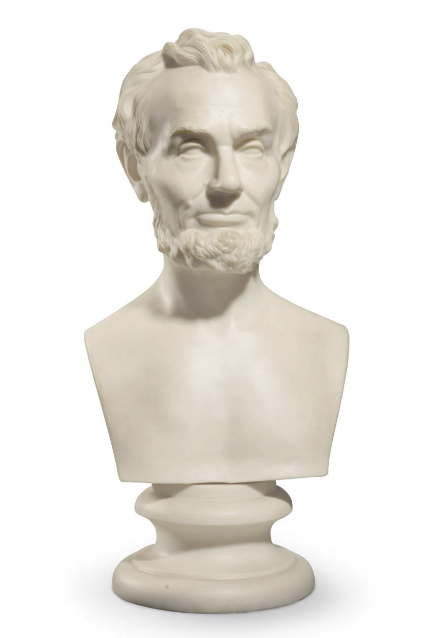 A Parianware Bust of Abraham Lincoln