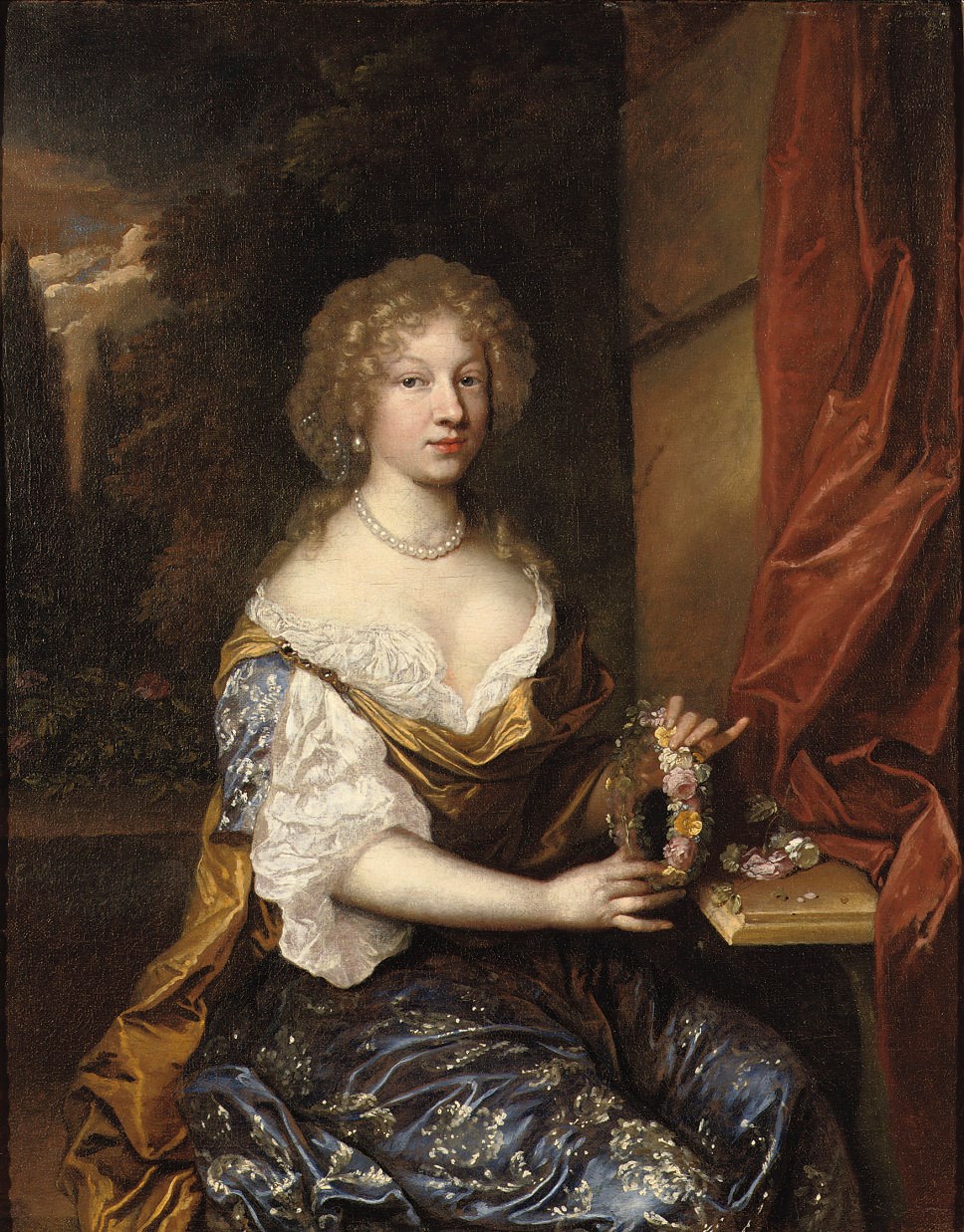 Attributed to Caspar Netscher (Heidelberg 1639-1684 The Hague)