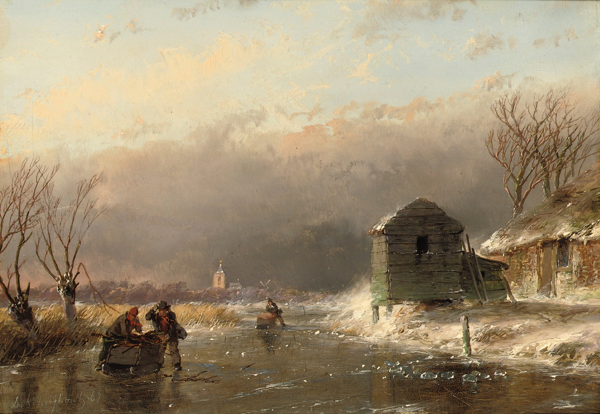 Andreas Schelfhout (The Hague 1787-1870)