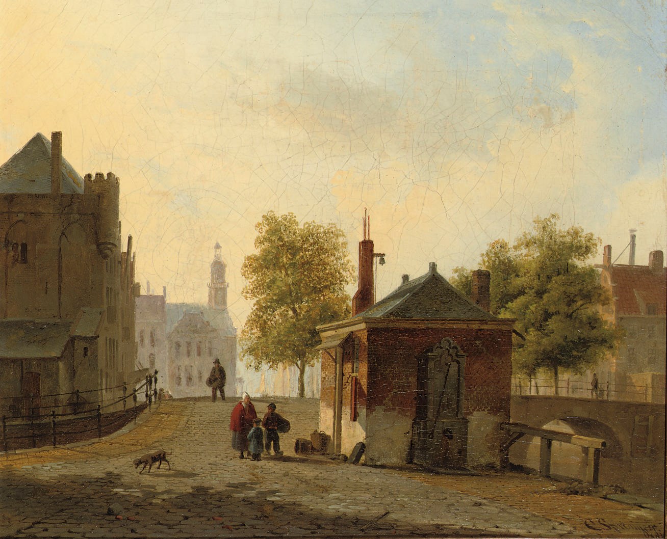 Cornelis Springer (Amsterdam 1817-1891 Hilversum)