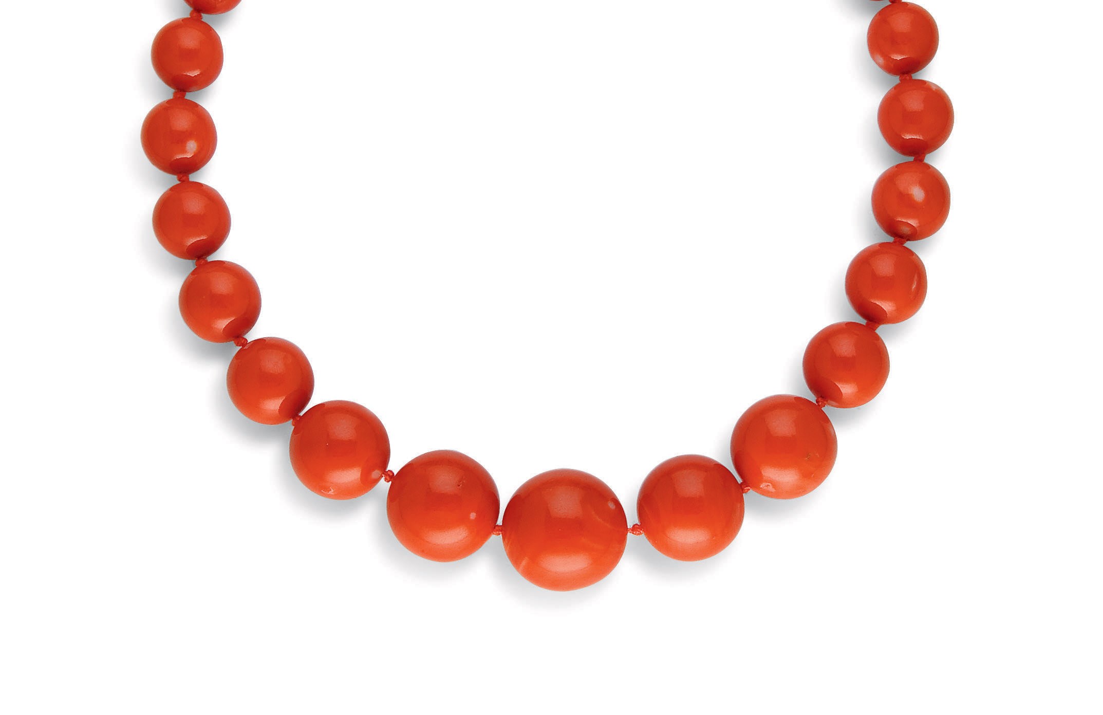 COLLIER CORAIL ET DIAMANTS