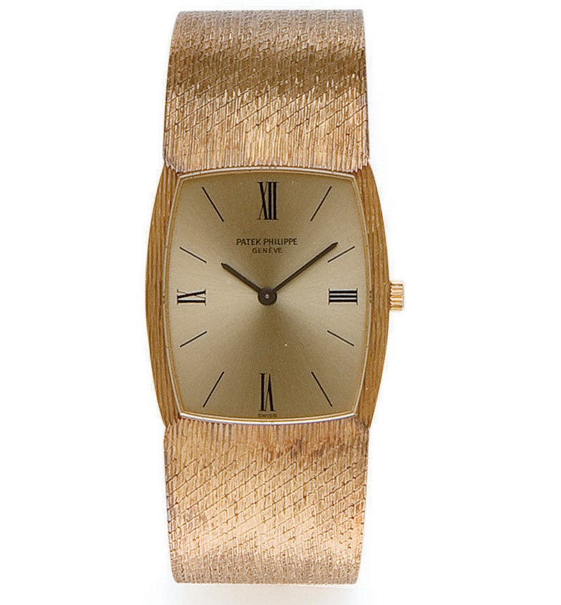 MONTRE BRACELET D'HOMME EN OR, PAR PATEK PHILIPPE