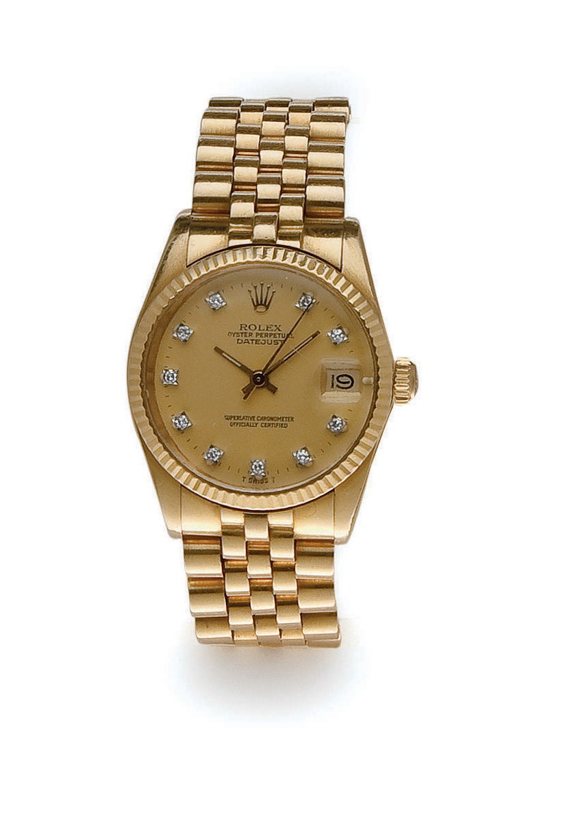 MONTRE BRACELET DE DAME "OYSTER PERPETUAL DATEJUST", PAR ROLEX