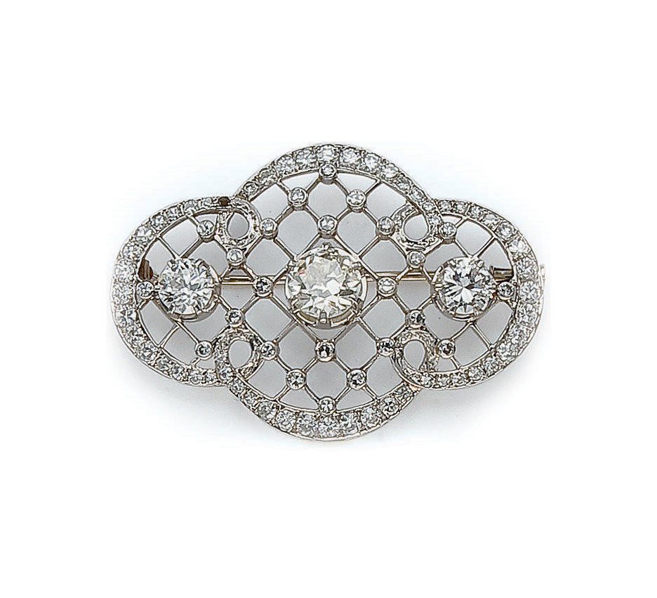 BROCHE DIAMANTS