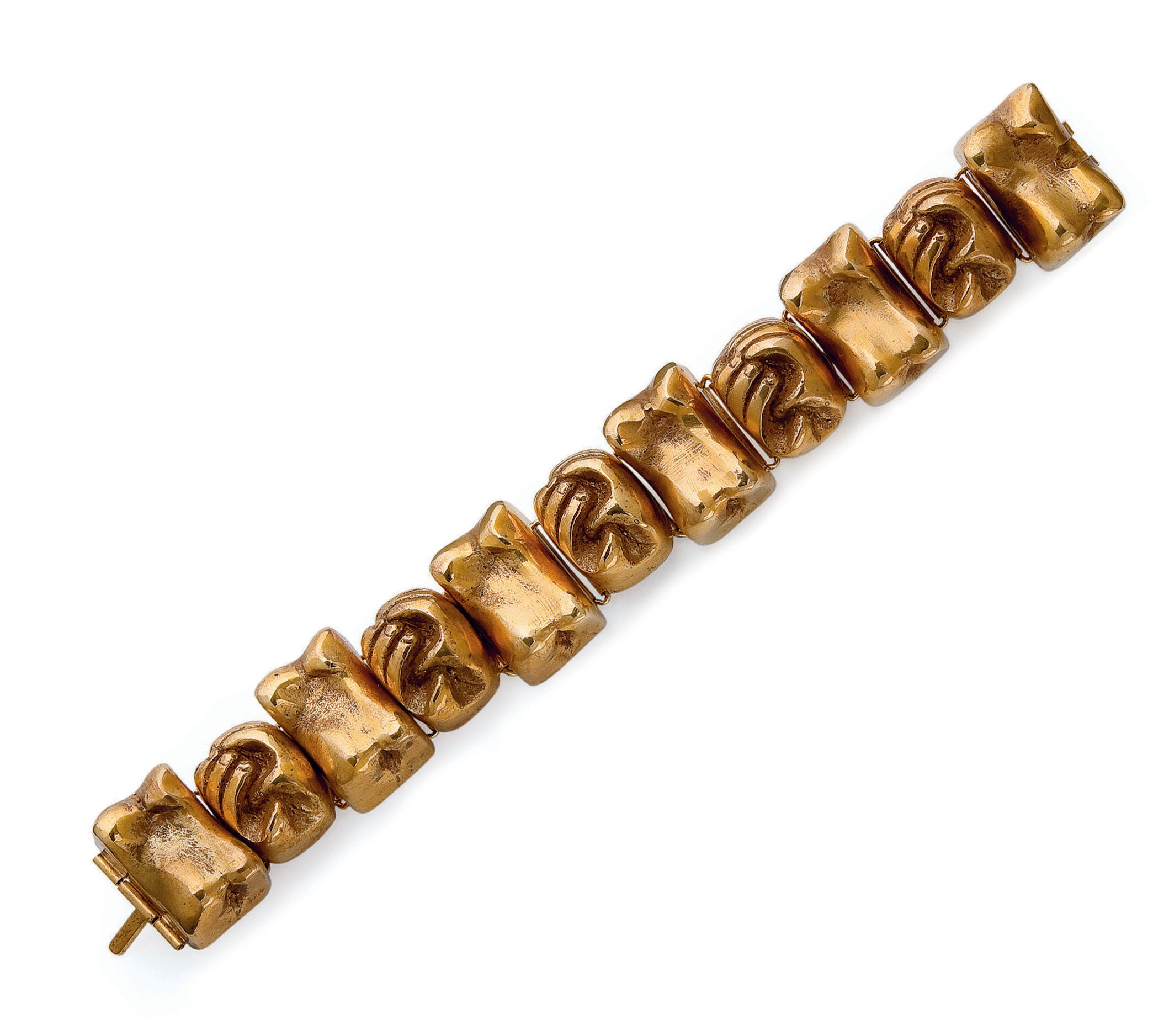 BRACELET "LES JOUEURS D'OSSELETS" EN BRONZE, PAR LINE VAUTRIN
