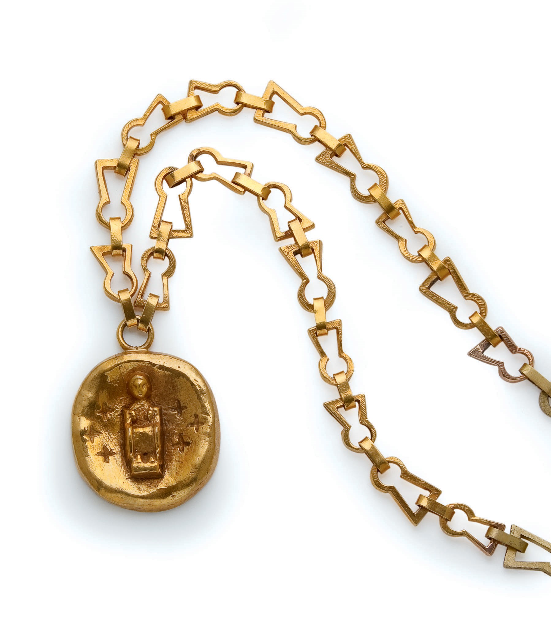 COLLIER "SAINTE FOY" EN BRONZE, PAR LINE VAUTRIN