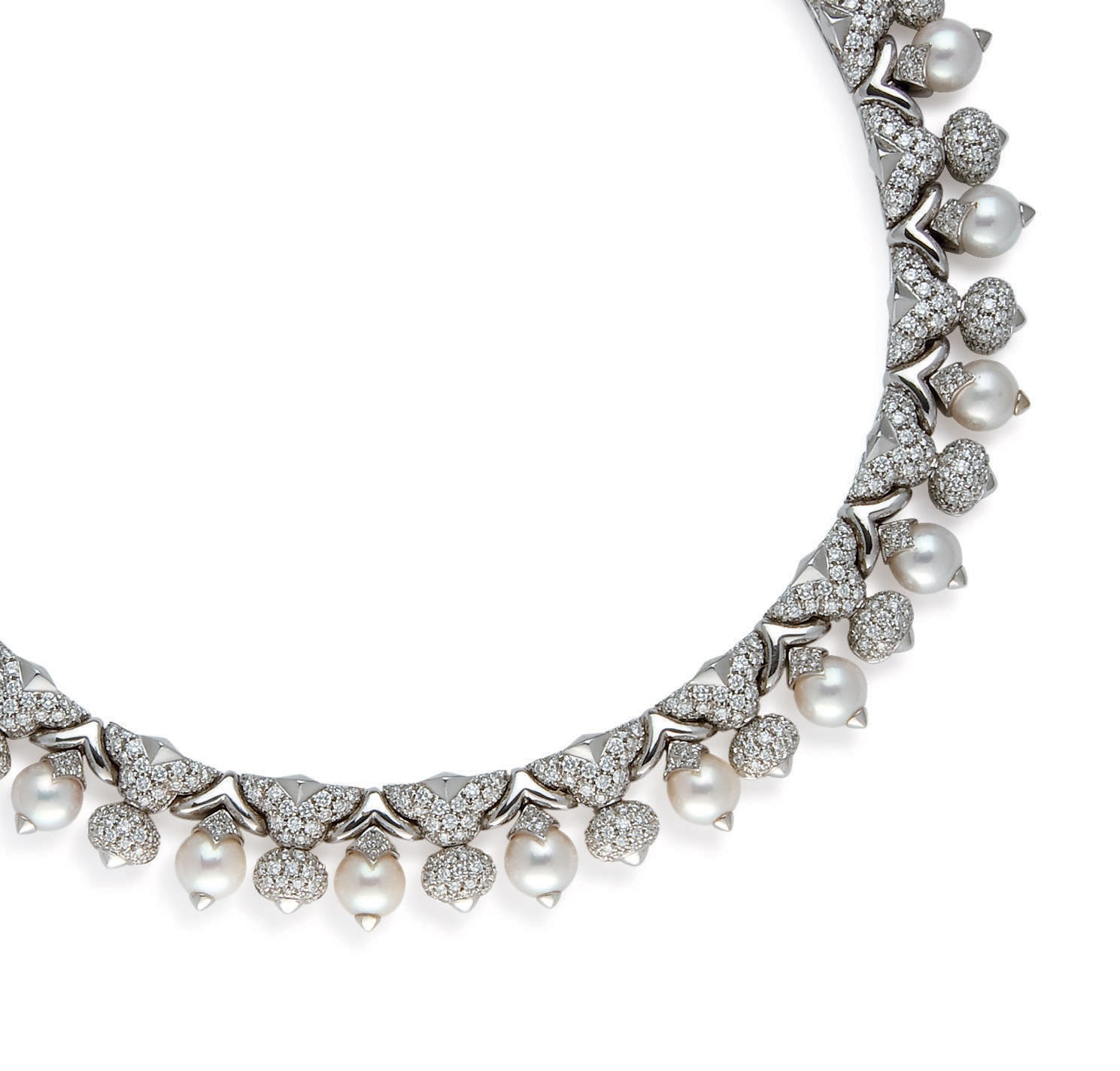 COLLIER PERLES DE CULTURE ET DIAMANTS, PAR BULGARI