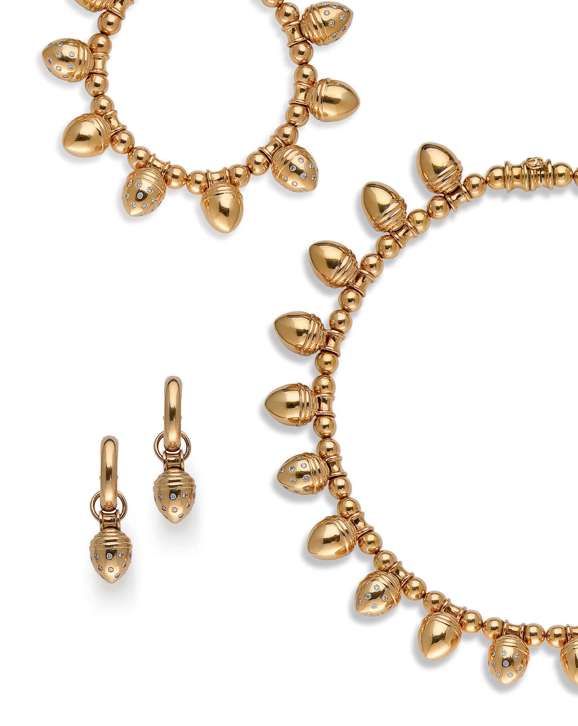 PARURE DIAMANTS ET OR, PAR POIRAY
