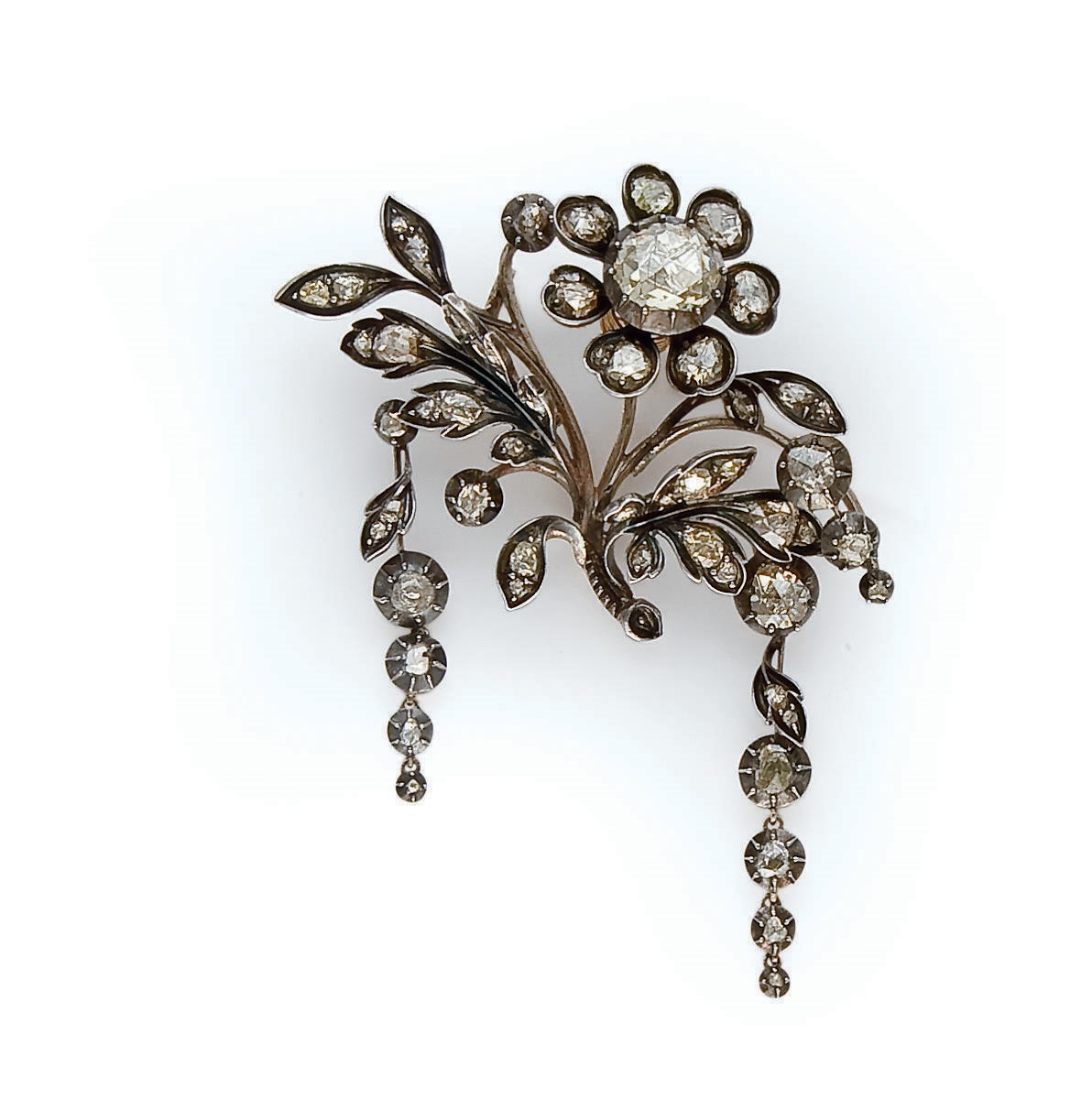 BROCHE TREMBLEUSE DIAMANTS