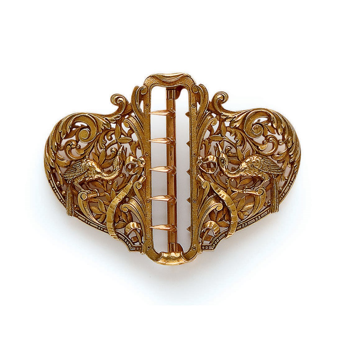 BOUCLE DE CEINTURE ART NOUVEAU EN OR