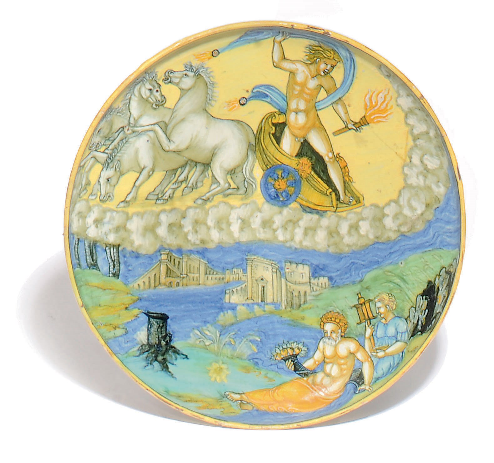 AN URBINO ISTORIATO ALZATA